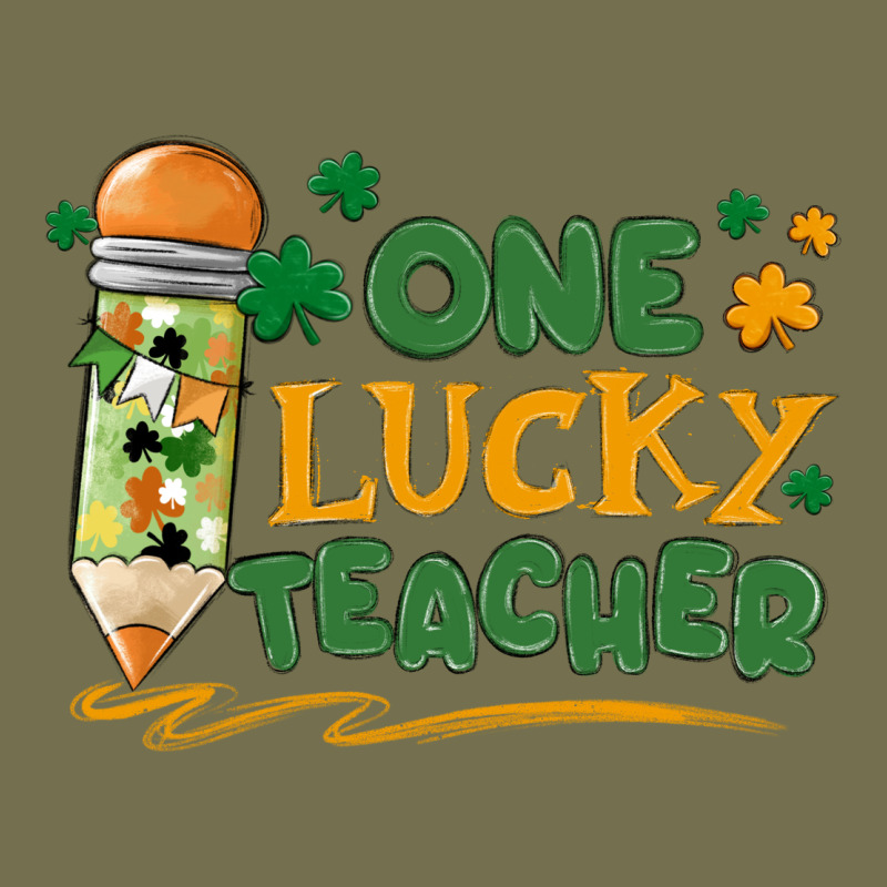 One Lucky Teacher Vintage Hoodie by MaliasSmallBusiness | Teevron