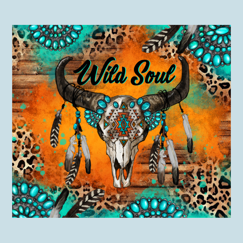 Wild Soul Boho Bull Skull Ladies Tee by RanaPortraitStore | Teevron