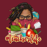 Afro Woman Teacher Life Zipper Hoodie | Teevron
