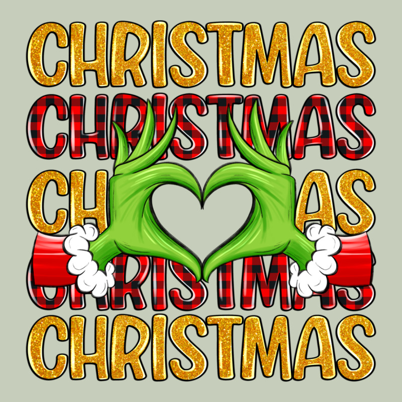 Christmas Grinch Heart Hands Long Sleeve Tee by MaliasSmallBusiness | Teevron