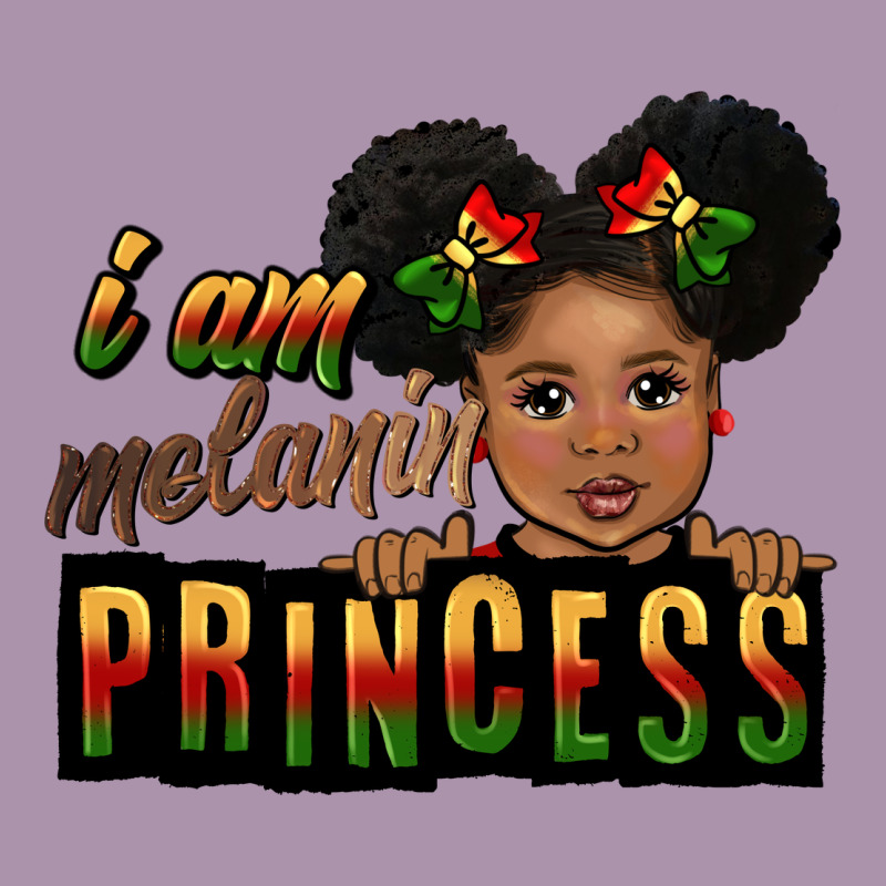 I Am Melanin Princess Black Peekaboo Heavyweight Hoodie by CowGirlArtShop | Teevron