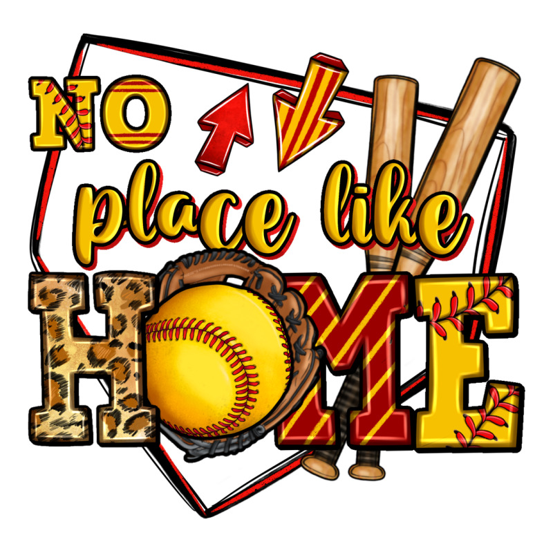 No Place Like Home Softball Premium Tee by Jasminsmagicworld | Teevron