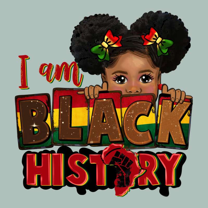 I Am Black History Black Girl Peekaboo Juneteenth Heavyweight Hoodie by CowGirlArtShop | Teevron