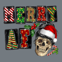 Merry Af Skeleton Messy Bun Heavyweight Sweatshirt | Teevron