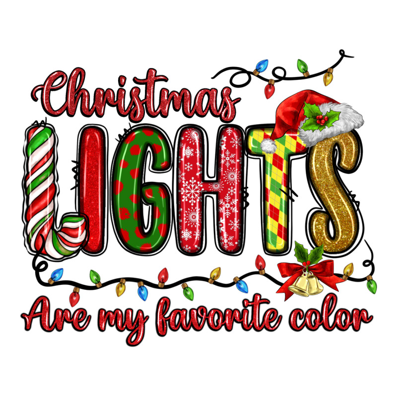 Christmas Lights Are My Favorite Color Long Sleeve Tee by MaliasSmallBusiness | Teevron