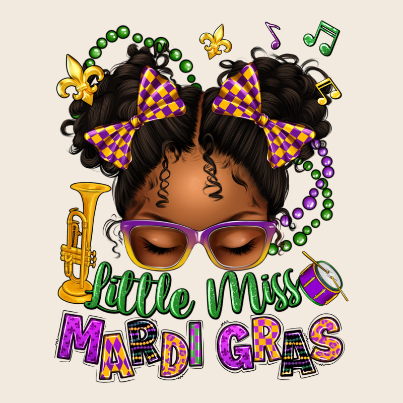 Little Miss Mardi Gras Afro Messy Bun Kid Zipper Hoodie by texasbilliewilder | Teevron