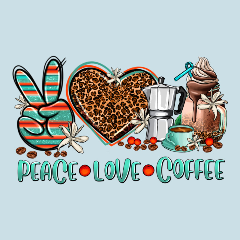 Peace Love Coffee Ladies Tee by AdoDesignShop | Teevron