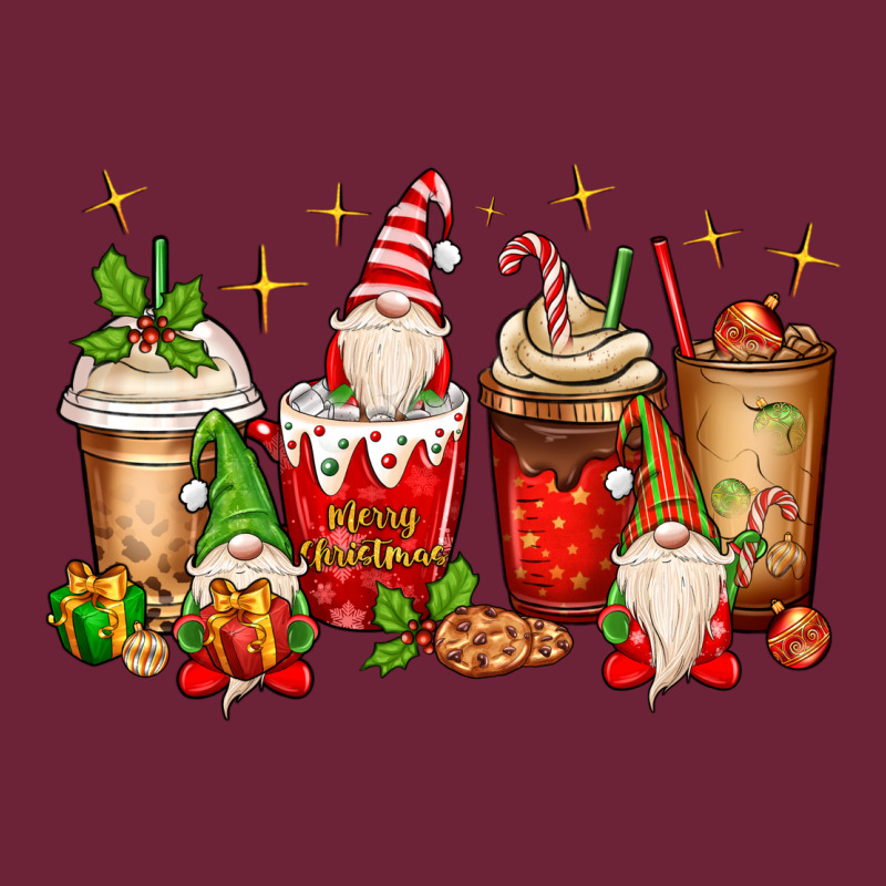 Christmas Gnomes Coffee Cups Long Sleeve Tee by MaliasSmallBusiness | Teevron