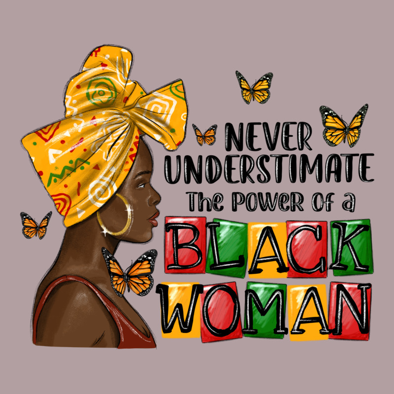 Never Understimate The Power Of A Black Woman Vintage Hoodie by MaliasSmallBusiness | Teevron