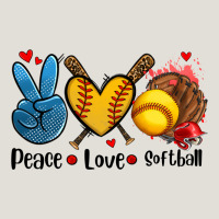 Peace Love  Softball Heavy Core Tee | Teevron