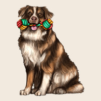 Australian Shepherd With Rope Toy Zipper Hoodie | Teevron