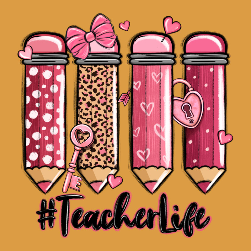 Valentine's Day Teacher Life Pencils Urban Heavy Tee by MaliasSmallBusiness | Teevron