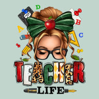 Teacher Life Blonde Caucassian Messy Bun Zipper Hoodie | Teevron