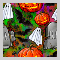Halloween Ghost And Headstone Seamless Pattern Premium Tee | Teevron