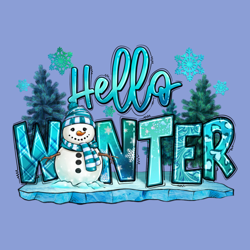 Hello Winter Snowman Long Sleeve Tee by MaliasSmallBusiness | Teevron