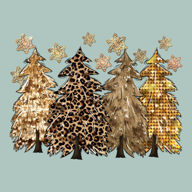 Merry Christmas Leopard Trees Premium Sweatshirt by CowGirlArtShop | Teevron