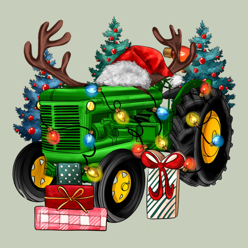Farm Tractor Christmas Long Sleeve Tee by MaliasSmallBusiness | Teevron