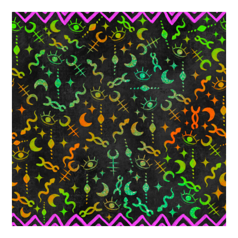 Halloween Witch Symbols Seamless Pattern Premium Tee by BundleAndBundleShop | Teevron