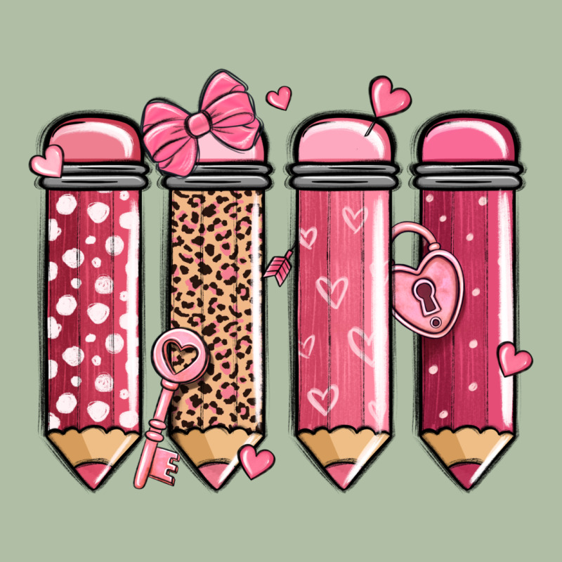 Valentine' Day Teacher School Pencils Urban Heavy Tee by MaliasSmallBusiness | Teevron