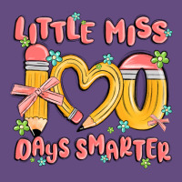 Little Miss 100 Days Smarter Vintage Hoodie | Teevron