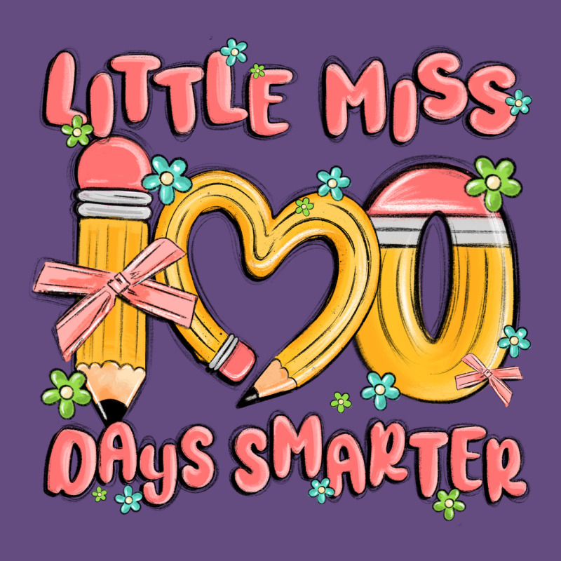 Little Miss 100 Days Smarter Vintage Hoodie by MaliasSmallBusiness | Teevron