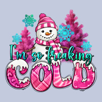 Im So Freaking Cold Pink Christmas Snowman Long Sleeve Tee | Teevron