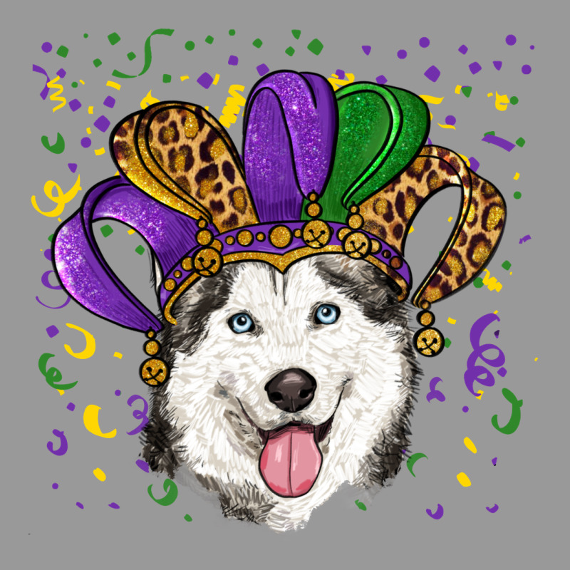 Mardi Gras Hat Husky Vintage Hoodie by RanaPortraitStore | Teevron