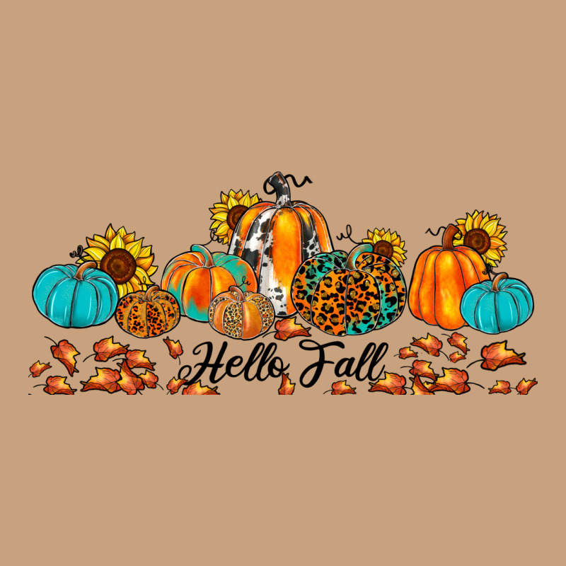 Hello Fall Pumpkin Sunflower Vintage Tee by JahusDesignShop | Teevron