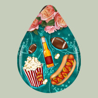 American Football And Western Roses Teardrop Ladies Tee | Teevron