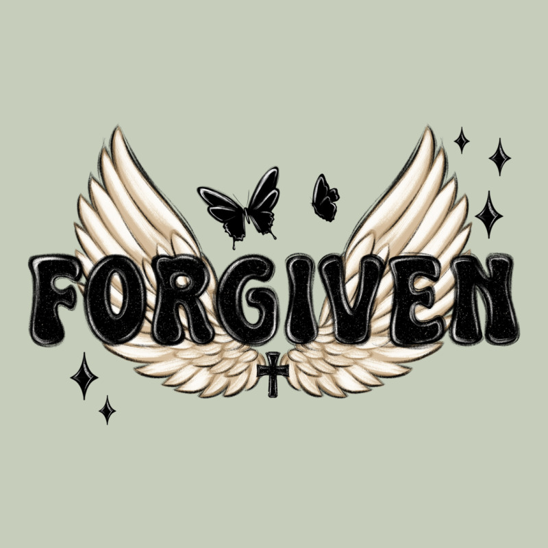 Forgiven Christian Angel Wings Classic Tee by MaliasSmallBusiness | Teevron