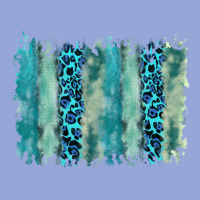 Turquoise Leopard Watercolor Brushstroke Background Classic Tee | Teevron