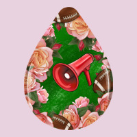 American Football And Western Roses Teardrop Ladies Tee | Teevron