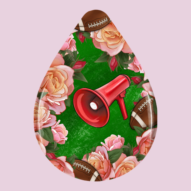 American Football And Western Roses Teardrop Ladies Tee by BundleAndBundleShop | Teevron