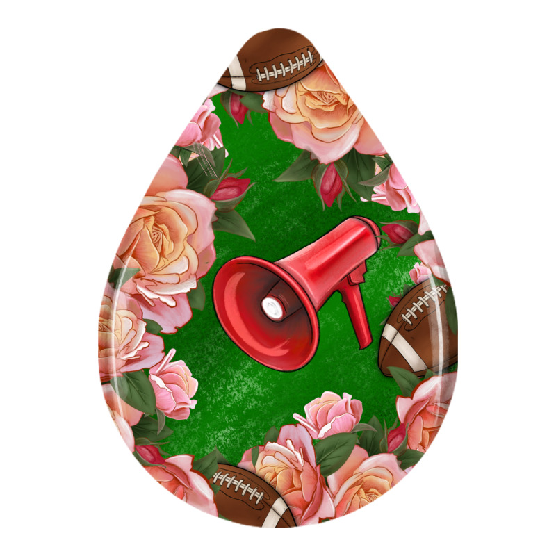 American Football And Western Roses Teardrop Ladies Tee by BundleAndBundleShop | Teevron