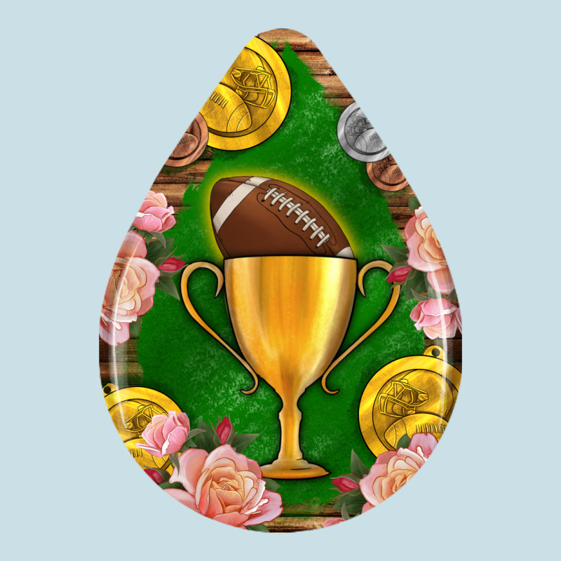 American Football And Western Roses Teardrop Ladies Tee by BundleAndBundleShop | Teevron