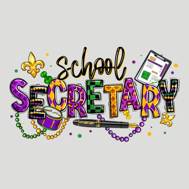Mardi Gras School Secretary Zipper Hoodie by texasbilliewilder | Teevron