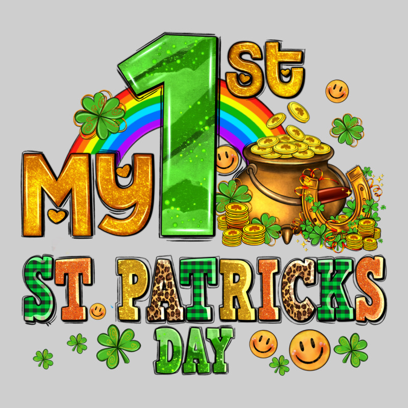 My First St Patricks Day With Coins And Shamrocks Premium Tee by AdoDesignShop | Teevron