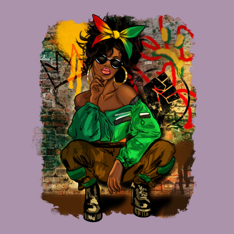 Juneteenth Black Woman Fashion Girl Heavyweight Hoodie by CowGirlArtShop | Teevron
