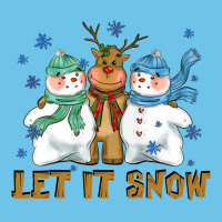 Let It Snow Reindeer Snowman Premium Sweatshirt | Teevron