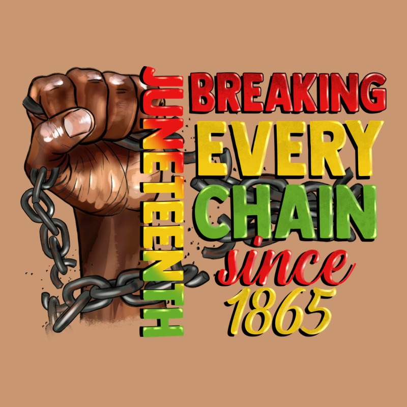 Juneteenth Breaking Every Chain Since 1865 Heavyweight Hoodie by CowGirlArtShop | Teevron