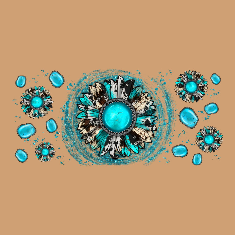 Turquoise Gemstone Sunflower Vintage Tee by JahusDesignShop | Teevron
