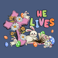 He Lives With Bunnys And Eggs Vintage Hoodie | Teevron