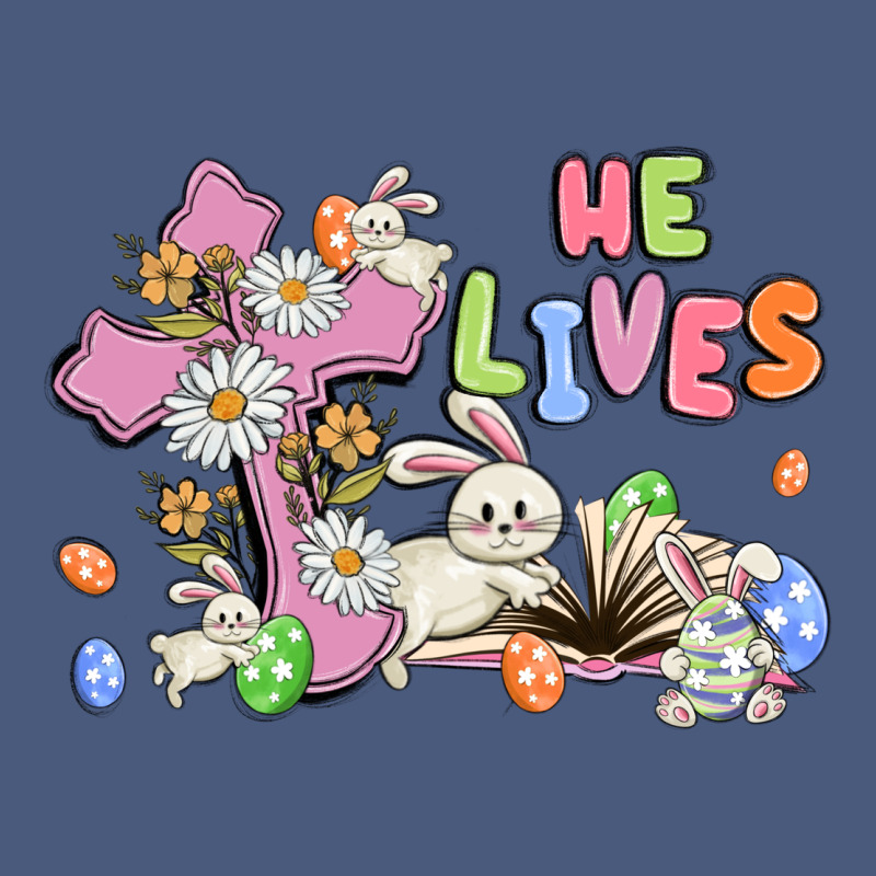 He Lives With Bunnys And Eggs Vintage Hoodie by MaliasSmallBusiness | Teevron