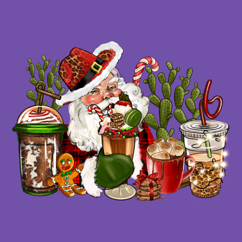 Western Santa Cowboy Coffe Cups Christmas Premium Sweatshirt by CowGirlArtShop | Teevron