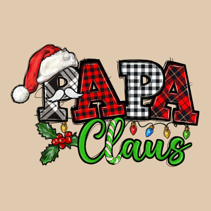 Papa Claus With Christmas Lights And Mistletoe Heavyweight Sweatshirt by NancyCooperArtShop | Teevron
