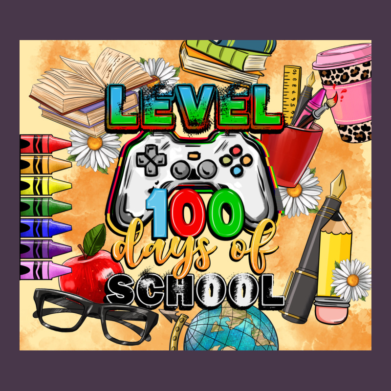 Level 100 Days Of School Heavyweight Hoodie by CowGirlArtShop | Teevron