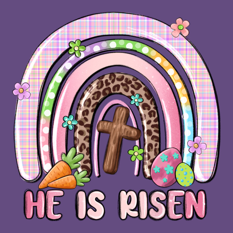 He Is Risen Easter Rainbow Vintage Hoodie by MaliasSmallBusiness | Teevron