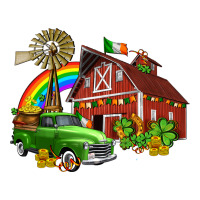 barn st patricks with truck and shamrocks | Teevron