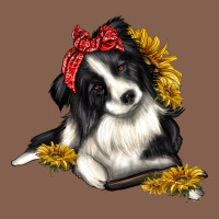 Border Collie With Bandanna Zipper Hoodie | Teevron