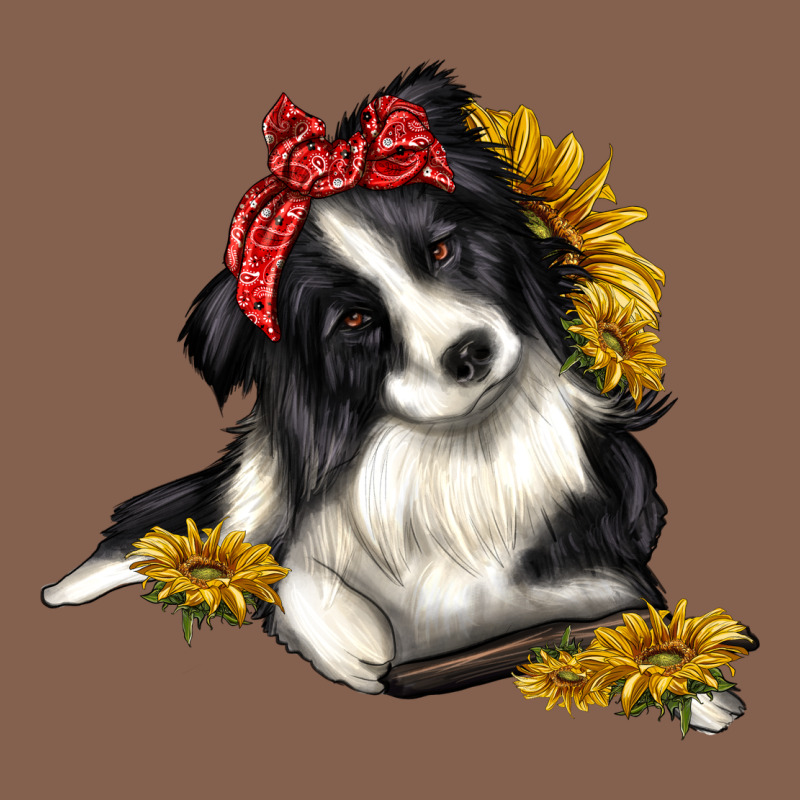 Border Collie With Bandanna Zipper Hoodie by texasbilliewilder | Teevron